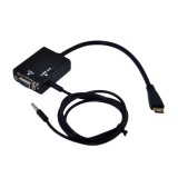 Cablu convertizor Mini HDMI la VGA + Audio