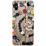 Husa silicon pentru Xiaomi Mi 8 Pro, Colorful Buttons Spiral Wood Deck