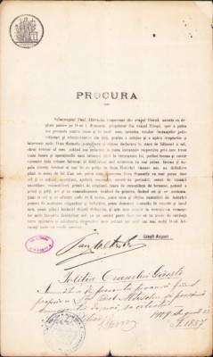 A2675N Procură faliment debitori 1909 Găiești D&amp;acirc;mbovița foto