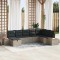 vidaXL Set de canapele pentru grădină cu pernă 8 pcs Gri Rattan poli 3359656