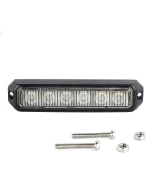 Lampa Stroboscop de avertizare lumina rosie 12/24v cu 6 Led 52026-6K-RED foto