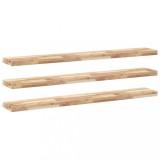 Cumpara ieftin Rafturi plutitoare 3 buc. 140x20x4cm lemn masiv acacia netratat