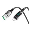 Cablu USB la Lightning, 2.4A, 1.2m - Hoco Extreme (S51) - Black