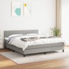 VidaXL Pat continental, gri deschis, 180x200 cm, material textil 3140233