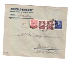 Plic cu antet Agricola-Fonciera. Societate Anonima de Asigurari Generala, 1948