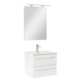 Mobilier complet de baie Vario Clam 60 alb-alb