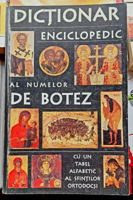 Dictionar enciclopedic al numelor de botez - Cu un tabel al sfintilor ortodocsi foto