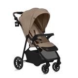 Carucior sport Lionelo Emma One, tavita, maner reglabil, roti EVA, 6 luni-22 kg, bej sand