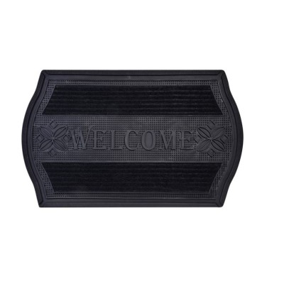 Covoras de intrare, WELCOME, Negru, 75x50 cm foto