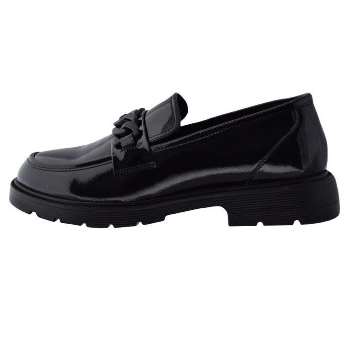 Pantofi dama, din piele naturala, Formazione, 220139, negru