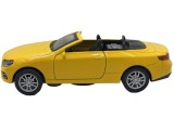 Macheta replica Mercedes-Benz E-Klasse Cabrio, lungime 10 cm, culoare galbena