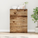 vidaXL Bufet cu sertar cu depozitare Lemn vechi 60 x 39 x 80 cm Lemn compozit