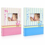 Album foto Baby Born Book, 100 fotografii 10x15 cm, coperta personalizabila, spatiu notite - Roz
