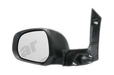 Oglinda exterioara Opel Agila (Hb), 01.2008-, Suzuki Splash (Ex), 01.2008-07.2012 , partea Dreapta, culoare sticla crom, sticla convexa, cu carcasa n foto