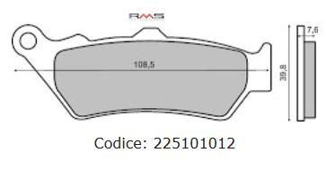 Placute frana (Sinter) Cod Produs: MX_NEW 225101012RM