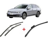 Cumpara ieftin Set 3 stergatoare Volkswagen GOLF ALLTRACK VIII (CG5) din 2020 - 2024, pentru parbriz si luneta fata si spate auto, Bosch Aerotwin, din cauciuc silico