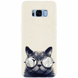 Husa silicon pentru Samsung S8 Plus, Cool Cat Glasses