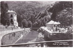 AMS - ILUSTRATA 1237, SLANIC- MOLDOVA, PLAJA PE MALUL SLANICULUI, ANUL 1961