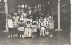 B1284 Copii port popular romanesc costum carnaval 1927 foto