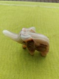 Figurina din onix, elefant, lucrata manual