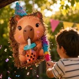 Piniata Capybara pentru Petreceri, 39,5x10x27,5 cm, Hartie, CMCLASS
