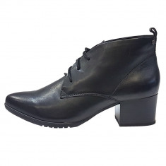 Botine dama, din piele naturala, marca Jana, 25103-01-09, negru 39 foto