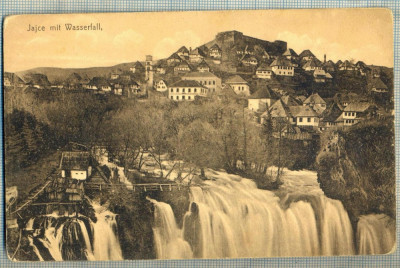 AD 434 C. P. VECHE-JAJCE MIT WASSERFALL-CASCADA-YUGOSLAVIA-BOSNIA SI HERTEGOVINA foto