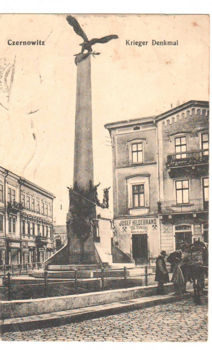 SV * BUCOVINA * CERNAUTI * MONUMENTULUI OSTASILOR (ROMANI) * 1914