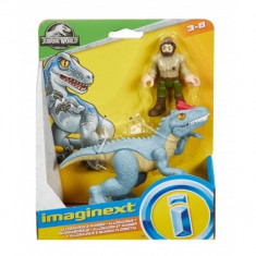 Imaginext Jurassic World dinozaur Allosaurus &amp;amp; figurina Ranger 15 cm foto