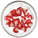 Decorațiuni fimo unghii - căpșuni tăiate, INGINAILS