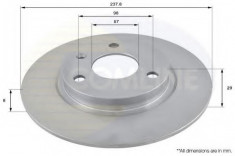 Disc frana PEUGEOT 106 II (1) (1996 - 2016) COMLINE ADC1501 foto