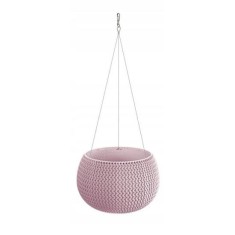 Ghiveci decorativ cu lant, rotund, mov, 23.9x16.1 cm, Splofy Bowl WS foto