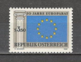 Austria.1969 20 ani Consiliul Europei MA.671, Nestampilat