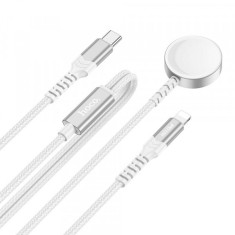 Cablu Incarcare HOCO CW54 pentru Apple Watch Series, Alb
