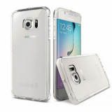 Pachet husa protectie Samsung Galaxy S7 Slim TPU Transparent cu folie de sticla gratis, MyStyle