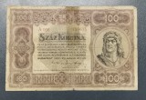Ungaria 100 Korona 1920 raruta