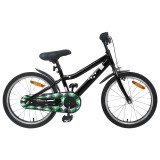 vidaXL Bicicletă pentru Copii 18 Inci pentru 5-7 ani Negru 42009470
