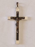 Cumpara ieftin Cruce pectorală antică, metal si lemn