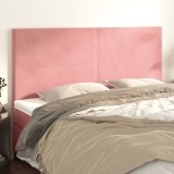 Cumpara ieftin Tăblii de pat, 4 buc, roz, 100x5x78/88 cm, catifea