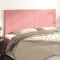 vidaXL Tăblii de pat, 4 buc, roz, 100x5x78/88 cm, catifea 3116123