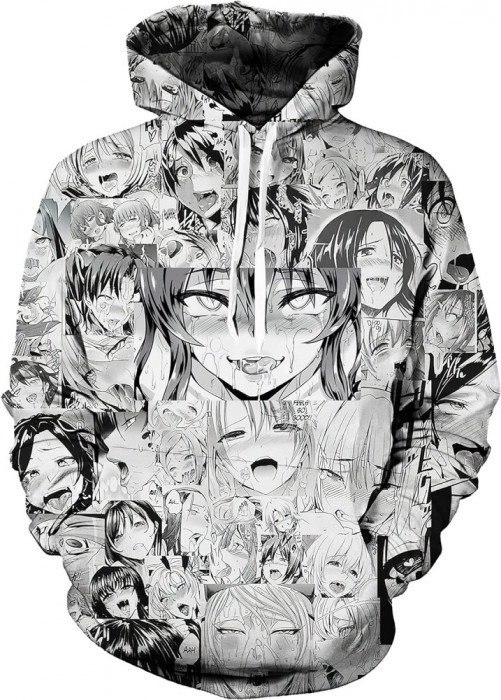 Hoodie Anime Colaj Hoodie Unisex Casual Noutate Pulover Pulovere Hoodie Hoodie