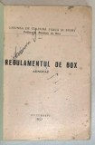 REGULAMENTUL DE BOX , ADNOTAT , 1957, COPERTA REFACUTA