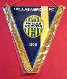 Fanion fotbal - HELLAS VERONA FC (Italia) - folie de protectie si dimensiuni mari 37X27 cm