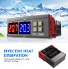 Termostat Dublu Digital STC-3008, 220V, -50~110&deg;C, Incubator, Incalzire/Racire, Control Dual, Senzor Temperatura, Display Dublu