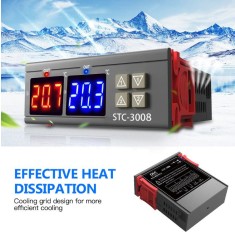 Termostat dublu control dual afisaj 220V maternitate incubator STC 3008
