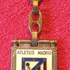 Breloc metalic - fotbal - ATLETICO de MADRID (Jesus Gil presedinte)