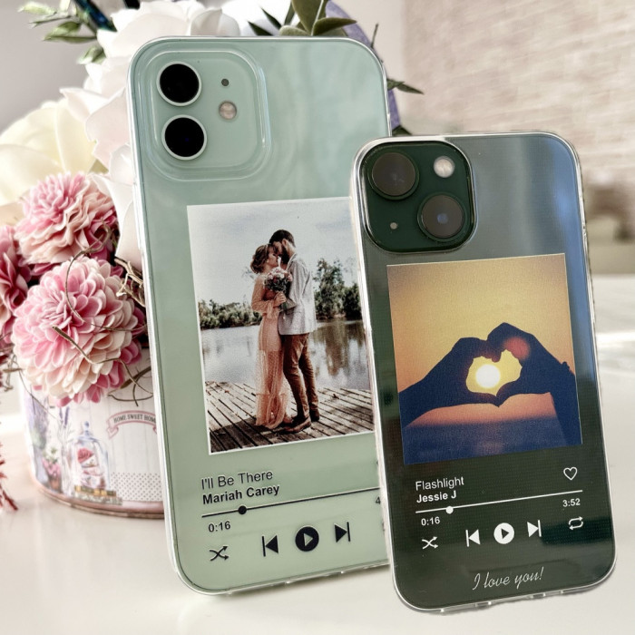 Husa Xiaomi Redmi Note 12 5G Silicon Personalizata cu Poza si Melodia Preferata