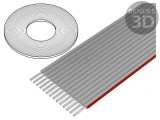 Cablu bandă 1,27mm Cu 16x28AWG neecranat PVC