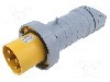 Conector alimentare AC, IEC 60309, IP69K, 63A, 130V, 4 pini, AMPHENOL - 2CMA166782R1000