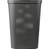 Cos rufe, Curver Infinity Recycled 60L, Negru, 44x60x35 cm